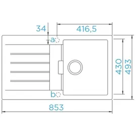 Schock Signus D-100 Flächenbündig magma + Excenterbetätigung
