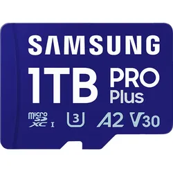 SAMSUNG PRO Plus SDHC (2024) inkl. USB-Reader, Micro-SD Speicherkarte, 1 TB, 180 MB/s