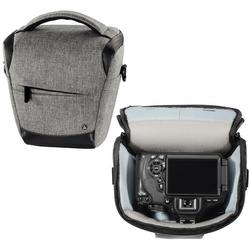 Hama Kameratasche Kamera-Tasche Colt 110 Trinidad Universal Hülle Grau, Case Schultergurt Tragegriff Zubehör-Fächer Digitalkamera Systemkamera grau