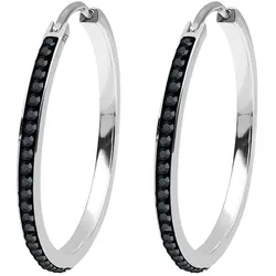 Elli Creolen Kristalle Funkelnd 925 Silber   Damen 