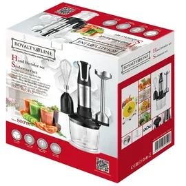 Royalty Line RL-ESMS800BLK 3-in-1 Stabmixer-Set