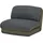 MCW Schlafsessel MCW-E68 Stoff/Textil 80 x 90 x 100 cm khaki mit Schlaffunktion