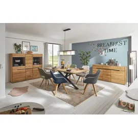 Möbel Boss Highboard Lola 163 x 152 x 41 cm Braun