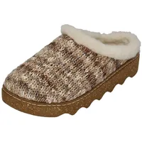 ROHDE Damen Clog Warmfutter Pantolette Textil Strickoptik kuschelig Foggia-D 6116, Größe:41 EU,