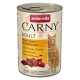 animonda CARNY Adult 6x400g Rind, Huhn & Entenherzen