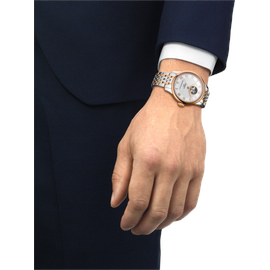 TISSOT Le Locle Powermatic 80 Open Heart Edelstahl 39,3 mm T006.407.22.033.02