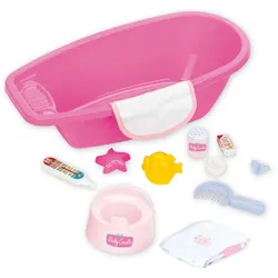 Theo Klein 1675 Baby Coralie Badewannen-Set | Für bis zu 35 cm große Puppen | Zahlreiches Bade- und Pflege-Zubehör