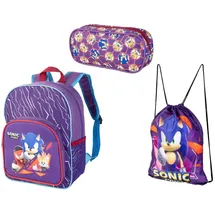 Sonic DURABO - 3er-Set für die Schule Rucksack Tasche