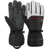 Reusch Herren Snow King Garantiert Winddichte und Extra Atmungsaktive Skihandschuhe Softshellhandschuhe Schneehandschuhe Winter-Handschuhe, 8, Weiß / Rot / Schwarz