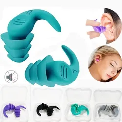 2 Stück/Set Anti-Lärm-Ohrstöpsel, Schalldämmung, Ohrschutz, Ohrstöpsel für Schlafreduzierung, wasserdichte Ohrstöpsel, weiche, bequeme Silikon-Ohrstöpsel