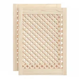 vidaXL Schranktüren 2 Stk. Gitterdesign 49,5 x 69 cm