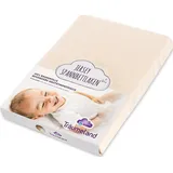 Träumeland Spannbettlaken Jersey 100 x 100 cm beige