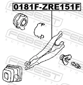 FEBEST Ausrückgabel, Kupplung 0181fzre151 für TOYOTA