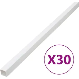 vidaXL Installationsrohre 60x40 mm 30 m PVC