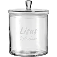 LUXENTU Glasdose mit Deckel, ø 15 cm