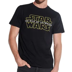 COURSE X STAR WARS Herren T-Shirt ""STAR WARS - The Rise of Skywalker"" Print Rundhals-Shirt Fan-Shirt 901359 Schwarz - S