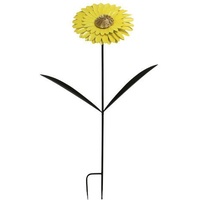 AM Design Gartenstecker AM DESIGN Gr. 132 cm, gelb (gelb, goldfarben, schwarz) Dekostecker aus Metall, Höhe ca. 132 cm