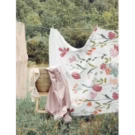IRISETTE Easy 8547 Floral Rot 155 x 220 cm + 80 x 80 cm