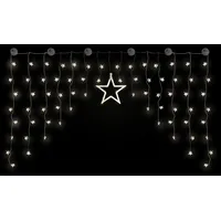 Mojawo Lichtervorhang LED 5 m warmweiß
