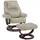 M MCombo Relaxsessel 9046 Beige 84 x 107 x 154 cm mit Hocker