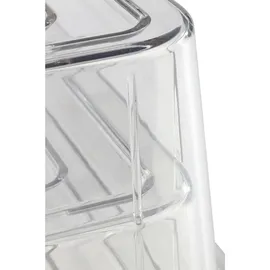APS GN Abdeckhaube, passend für GN 1/2 Tabletts, 32,5 x 26,5 cm, H: 9,5 cm, glasklarer Kunststoff, nahezu unzerbrechlich, ohne Tablett, aus Polycarbonat