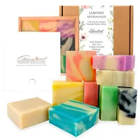 CABRERIZO SOAP Kernseife Natur 9 x 80 g – Handgemachte Duschseife Männer und Frauen – Seife Stück für Gesicht, Hände und Körper in eleganter Geschenkbox – Geschenk Geburtstag und Jahrestag