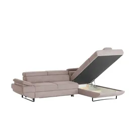 Switch Ecksofa aus Mikrofaser Gio ¦ rosa/pink ¦ Maße (cm): B: H: 74 T: 263.0