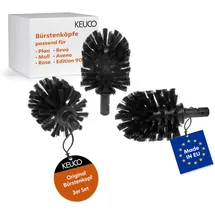 Keuco WC-Bürstengarnitur Ersatzkopf Schwarz 3
