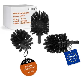 Keuco WC-Bürstengarnitur Ersatzkopf Schwarz 3
