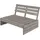ML-Design Gartenbank 116 x 80 x 76,5 cm Grau