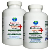 Curcuma KURKUMA + INGWER + PFEFFER SuperKombi 720 (2x360) Kapseln CURCUMIN & GINGEROL & PIPERIN - NATUR PUR - OHNE ZUSATZSTOFFE. 27090-6