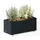 Herstera Cube Balcony M Plus 60 x 25 x 25 cm Anthrazit