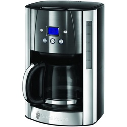 RUSSELL HOBBS Filterkaffeemaschine Luna Moonlight Grey 23241-56 Timer 14 Tassen 1000W, 1.5l Kaffeekanne, mit Glaskanne grau Favorio