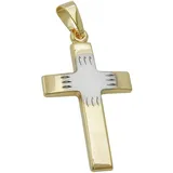 GALLAY Kreuzanhänger Silber 9Kt GOLD