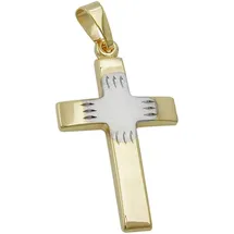 GALLAY Kreuzanhänger Silber 9Kt GOLD