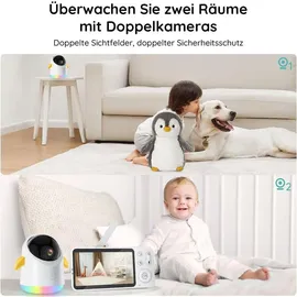 Avylet 2K/3MP Babyphone mit Kamera APP 360° 5" WLAN Video Babyfone