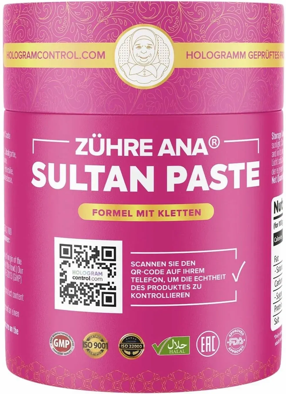 Zühre Ana Sultan Paste mit Klette, Mönchspfeffer & Schafgarbe 240 g