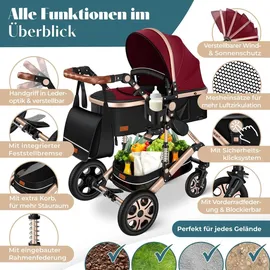 Kesser Loops 3 in 1 rot/champagne