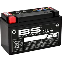 BS Battery 300641 BT7B-4 AGM SLA Motorrad Batterie, Schwarz
