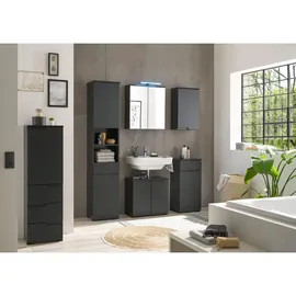 BASIC by Balculina Midischrank Spice 40 x 134 x 32 cm Schwarz