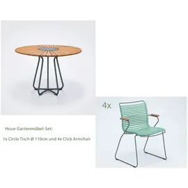 Houe Circle Ø 110 x 75 cm Aluminium/Bambus Natur