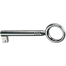 Hettich Schlüssel Typ 948596 mit Bart,Schaft, Durchmesser 6,vernickelt