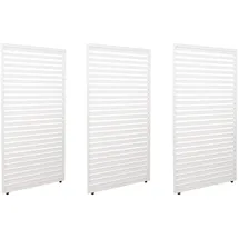 Proregal BERLINLODGE 3er-Set Aluminium Paneele für Pergola HxB 204x271cm Weiß Terrassenüberdachung Lamellenpaneel Modul
