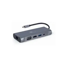 Gembird A-CM-COMBO7-01 USB 3.2 Gen 1-Hub (USB 3.0) Grau