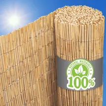 urfence Sichtschutzmatte 100 x 600 cm Braun Schilfrohr