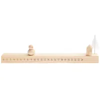 Rico Design Schiebe-Adventskalender Schneemann Holz 36x115x3cm