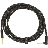 Fender Deluxe Series Cable angled 3m Black Tweed