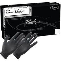 Maimed MaiMed® - Black LX Latexhandschuh schwarz, Größe L