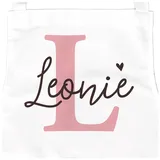 SpecialMe personalisierte Kinderschürze mit Namen Anfangsbuchstabe Initiale Geschenk Mädchen Jungen Kochschürze/Backschürze Mädchen weiß 6-10 Jahre - 6-10 Jahre