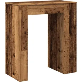 vidaXL Bartisch mit Regal 95 x 47 x 103,5 cm Braun